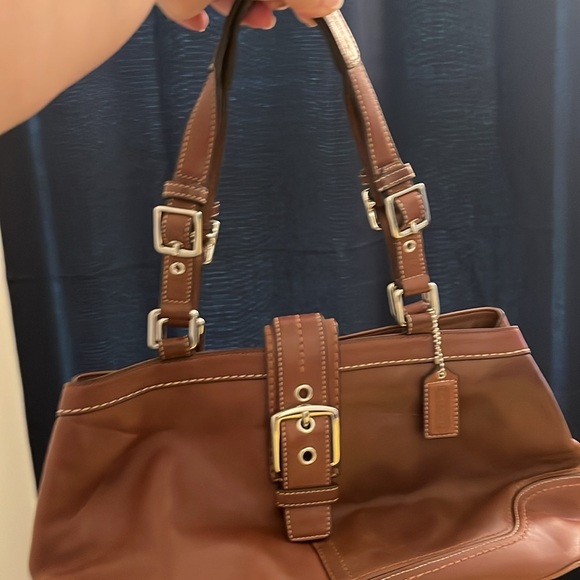 ⬇️⬇️PRICE DROP ⬇️⬇️ Coach all leather satchel. - Picture 3 of 12